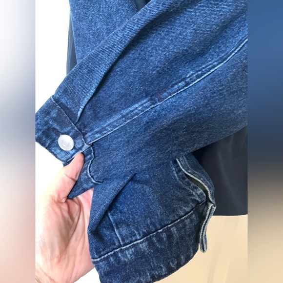 Future Collective Women's Contrasting Denim Cropped Blazer 🌴 - Picture 9 of 11